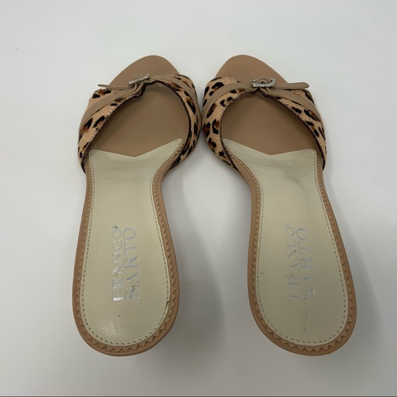 FRANCO SARTO Sandals Leather Leopard Print - Picture 5 of 8